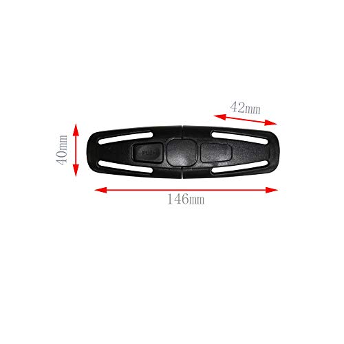 Cinturón de seguridad para el asiento del coche con clip para cinturón de seguridad y clip para cinturón de seguridad universal para niños (5 unidades)