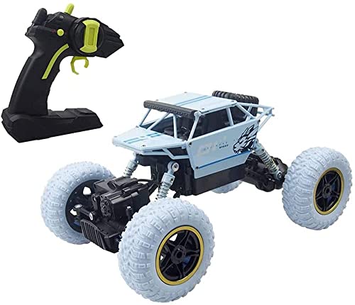 Coche de aleación Todo Terreno eléctrico de Alta Velocidad 4WD, Coches RC 1/14 Escala 2.4G Shell Vehículo RC Buggy de Escalada con Dos baterías Recargables RTR para niños y Adultos