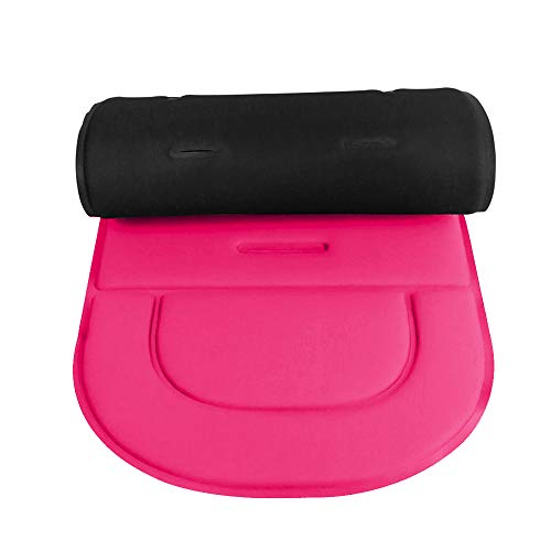 Cochecito de bebé Cojín Forro Alfombrilla Silla de paseo Alfombra de asiento de coche Protector de cubierta universal Transpirable Suave (Pink)