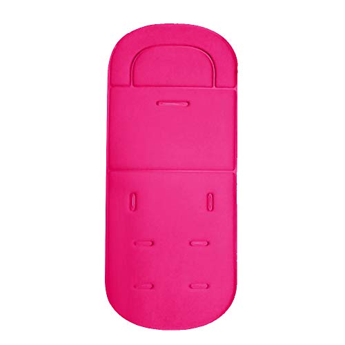 Cochecito de bebé Cojín Forro Alfombrilla Silla de paseo Alfombra de asiento de coche Protector de cubierta universal Transpirable Suave (Pink)