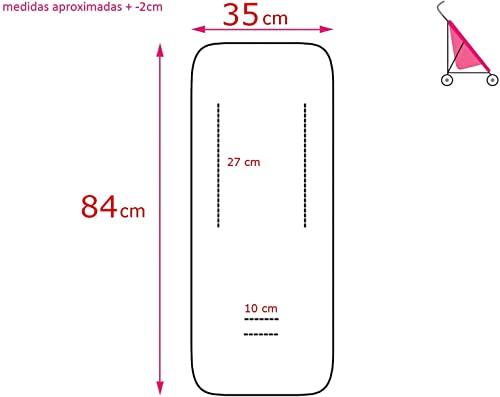 Colchoneta Silla Paseo Universal Transpirable verano,Cojín Silla de Paseo para el Cochecito y Asiento de Carro (07)