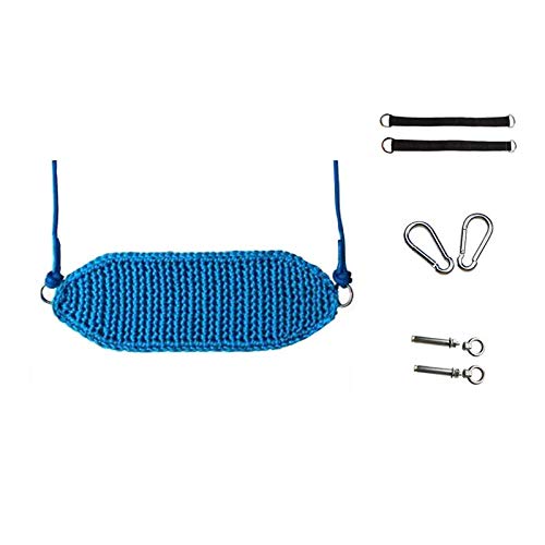 Columpio Jardín Juego ergonómico portátil for niños Swing Juego Elevador de Silla Diseño ergonómico Adecuado for Interiores y Exteriores Asiento Columpio (Color : Blue-B)