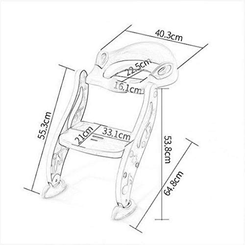 Cómodas médicas de cabecera, Asiento de Inodoro para bebés y niños pequeños, cómodo y Plegable, Orinal para Entrenamiento, Asiento de Inodoro para niñas y niños, Silla Antideslizante con Escalera, in