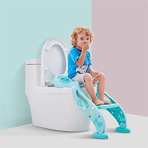 Cómodas médicas de cabecera, Asiento de Inodoro para bebés y niños pequeños, cómodo y Plegable, Orinal para Entrenamiento, Asiento de Inodoro para niñas y niños, Silla Antideslizante con Escalera, in