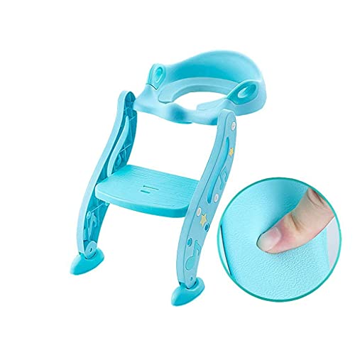 Cómodas médicas de cabecera, Asiento de Inodoro para bebés y niños pequeños, cómodo y Plegable, Orinal para Entrenamiento, Asiento de Inodoro para niñas y niños, Silla Antideslizante con Escalera, in