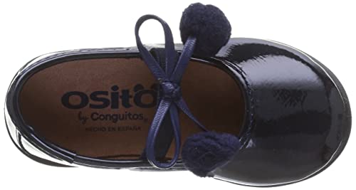 Conguitos Montpellier, Zapatos Tipo Ballet Bebé-Niñas, Azul Marino, 20 EU