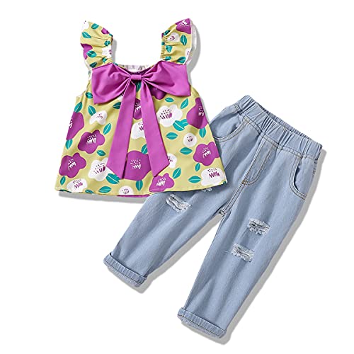 Conjunto de Ropa Bebé Niña Recién Nacido Niña Peleles Monos de Manga Corta + Pantalones Cortos+ Venda de Pelo,6-24 Meses Bebe Ropa Primavera y Verano