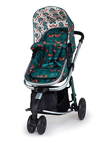 Cosatto Giggle Cochecito, silla de paseo y asiento de bebé 2 en 1 paquete – desde el nacimiento hasta 18 kg, sistema de viaje ligero, Fox Friends