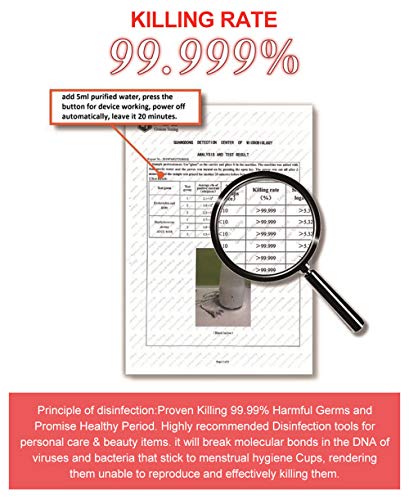 Cuidado personal, esterilizador de vapor de copa menstrual, esterilizador de vapor de copa menstrual portátil que elimina los gérmenes con limpieza y secado a vapor, esterilizador de copa menstru