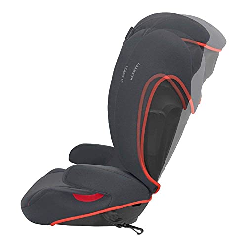 CYBEX Silver Silla de coche para bebés Solution B-Fix, Para coches con y sin Isofix, Grupo 2/3 (15-36 kg), Desde los 3 hasta los 12 años aprox., Negro (Volcano Black)