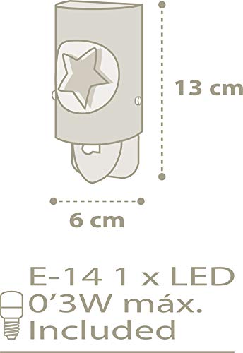 Dalber Luz Nocturna quitamiedos Infantil Enchufe led, Azul