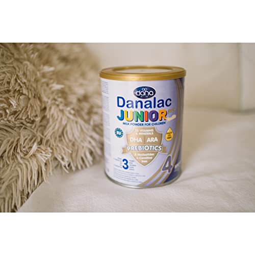 DANALAC Junior Pro Plus Leche en polvo sabor vainilla para niños a partir de 3 años Viene con 25 vitaminas y minerales sin aceite de palma - 800g