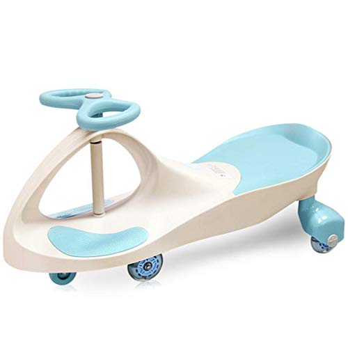 Daxiong Los niños torcer Car- Baby Gift Silencio Sway oscilación del Coche Hombres y Mujeres Pueden Sit Deslizante de Coches de Juguete Conveniente para 2~6 años de Edad los niños,Azul