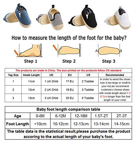 DEBAIJIA Bebé Primeros Pasos Zapatos 6-12M Niños Suave Suela Antideslizante Ligero Slip-on Zapatillas 18 EU Blanco (6-12)