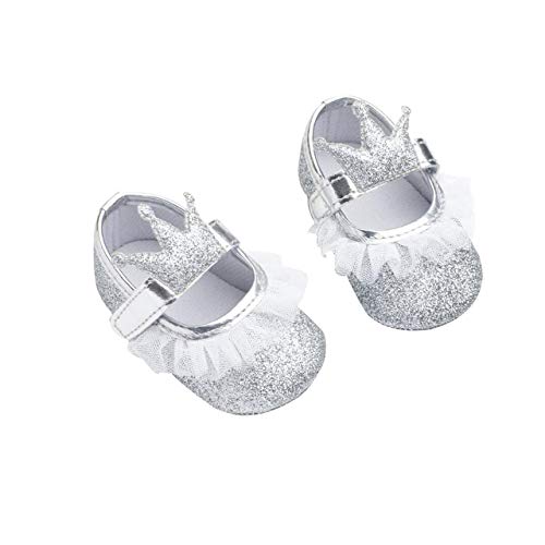 DEBAIJIA Shoes, Plataforma Bebé-Niñas, Hl04 Silver, 20 EU