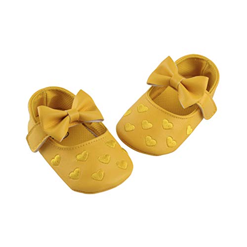 DEBAIJIA Shoes, Plataforma Bebé-Niñas, Hs01 Yellow, 17 EU