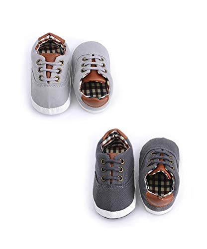 DEBAIJIA Shoes, Plataforma Bebé-Niños, Hl01 Dunkelgrau, 18 EU