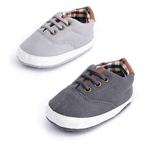 DEBAIJIA Shoes, Plataforma Bebé-Niños, Hl01 Dunkelgrau, 18 EU