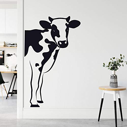 Decoración de pared de vaca Animal para cocina vinilo decoración del hogar granja pegatina láctea decoración Interior Mural papel tapiz A6 burdeos 57x92cm