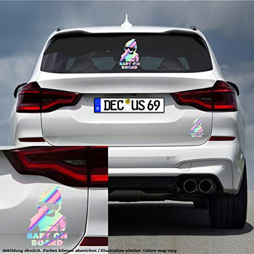 Decus Baby On Board Baby Carlos Hangover L 0223 (Marea Negra) // Pegatina OEM JDM Style Vinyl Transfer