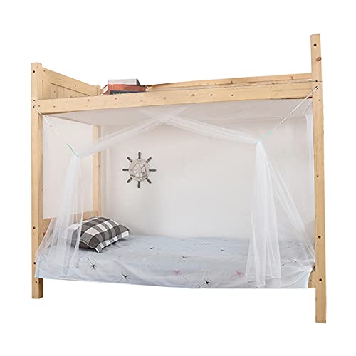 DELITLS Verano Mosquitero Casa Litera Accesorios de cama portátil Dormitorio estudiantil (Púrpura)