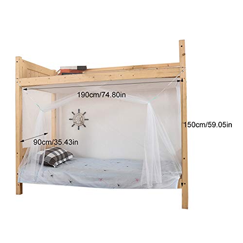 DELITLS Verano Mosquitero Casa Litera Accesorios de cama portátil Dormitorio estudiantil (Púrpura)