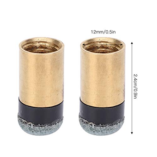 Deror 10 Piezas de Accesorios de Bolas de Billar, Taco de Billar, Nueve Bolas, Puntas de Tornillo de Repuesto para Clubes(12mm)