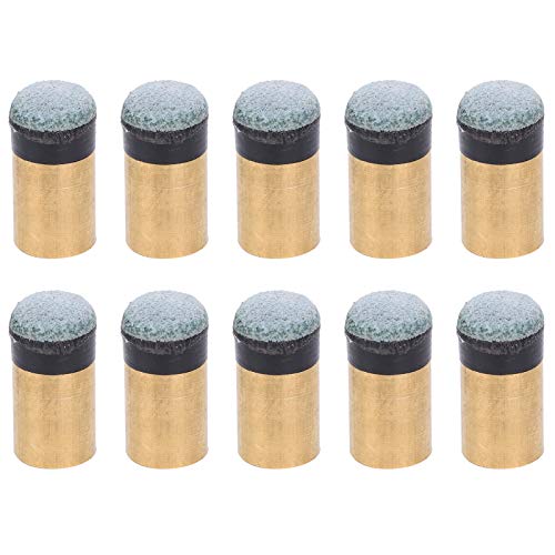 Deror 10 Piezas de Accesorios de Bolas de Billar, Taco de Billar, Nueve Bolas, Puntas de Tornillo de Repuesto para Clubes(12mm)