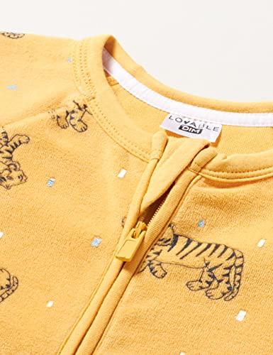 Dim Pyjama bébé Velours Juego de Pijama, Tigre Amarillo, 24 Meses para Bebés