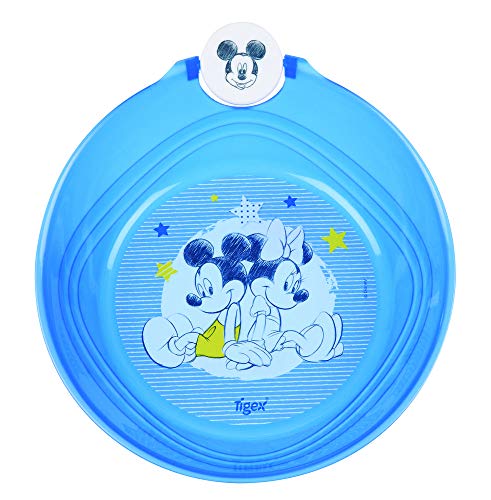 Disney Baby 80800721 - Plato hondo micro, diseño Mickey, para 3-36 meses, color azul