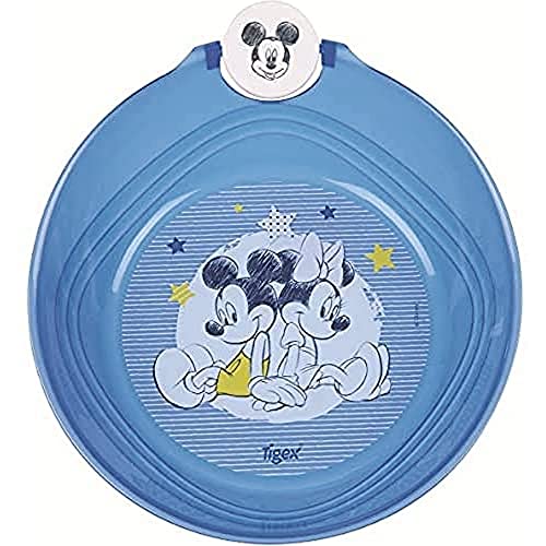 Disney Baby 80800721 - Plato hondo micro, diseño Mickey, para 3-36 meses, color azul