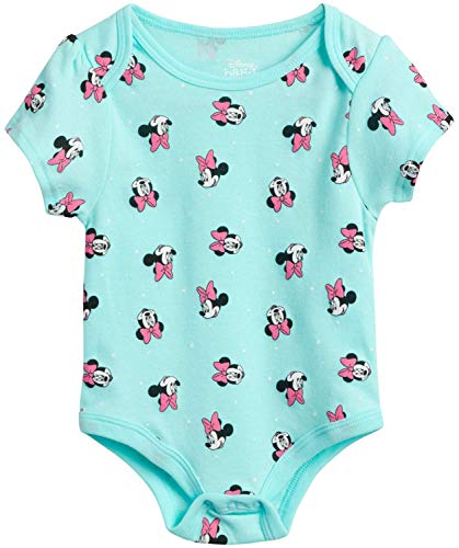 Disney Baby Girls 3 Piece Short Sleeve Bodysuits – Minnie, Ariel, Nemo, Pooh (Newborn/Infant), Size 3-6 Months, Minnie Summer