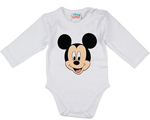 Disney Baby Mickey Mouse - Juego de 3 piezas con gorro para orejas, diferentes modelos, en tallas 56, 62, 68, 74, 80 y 86, algodón, body y pantalón Modelo 5 80 cm