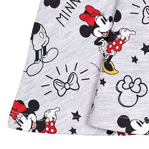 Disney Minnie Mouse Mickey Mouse Baby Girls French Terry Dress Scrunchy Set Gray 18 Months