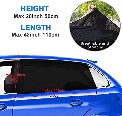 DIZA100 Parasol de Coche, Cortinas para Coche Bebé, Mosquitero para Coche, Protección para Niños, Bebés, se Adapta al 98 % de los Modelos de Coche