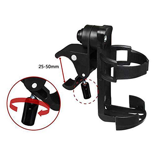 DLSM Cochecito de bebé, portabotellas, Accesorios para cochecitos, portabotellas de liberación rápida para Bicicletas, portavasos de Agua, Ajustable en 360 Grados