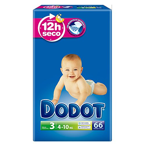 Dodot - Pañales talla 3 (4-10 kg), 3 Paquetes x 66: 198 unidades