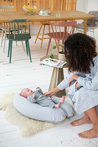 Doomoo Buddy - Almohada Multiuso para Lactancia, Color Gris Claro