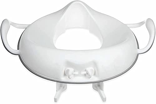 Dr. Talbot's Nuby - Asiento Inodoro Para Niños, Reductor De Wc Con Asas Y Con Proteccion Contra Salpicaduras - 10 Meses +, White