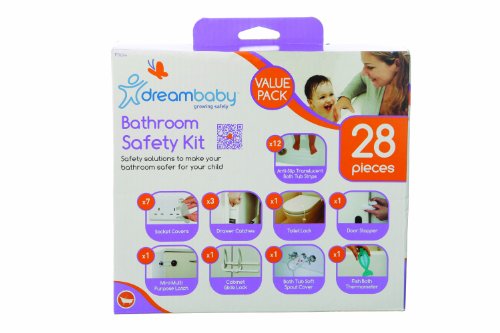 Dreambaby - Asiento de baño y kit de seguridad de 28 piezas