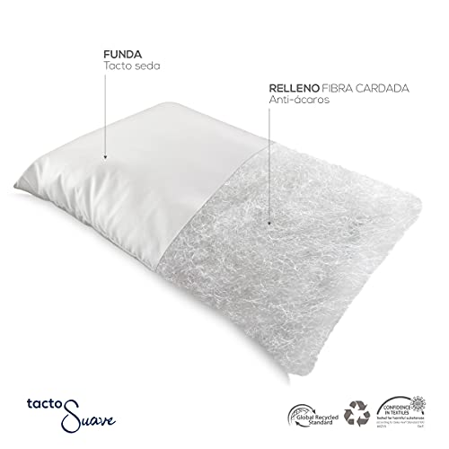 Duérmete Online Pack Colchón Viscoelástico de 60 x 120 cm + Bajera Protectora Tencel + Almohada Cuna Tacto Suave, Black, 60 x 120