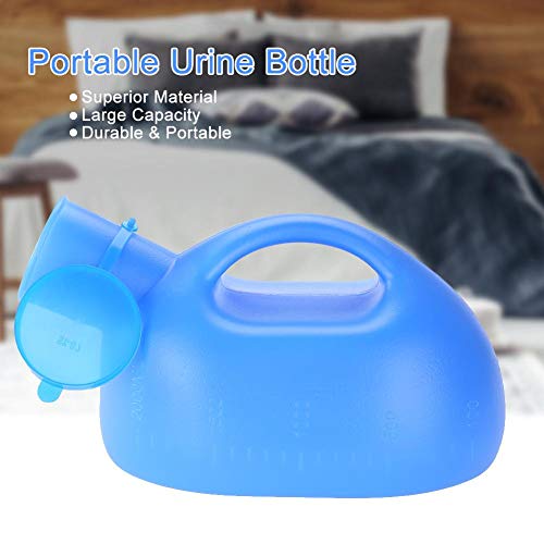 Duevin 2000ml Botella de orina portátil para Hombre y Mujer portátil Orinal orina Botella macho orinal orinal orina botella colector con para Viajes, tráfico, Acampada al Aire Libre