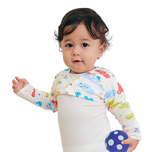 Edenswear Manguitos con infusión de zinc para niños con eczema, Dinosaurio, 18 Meses