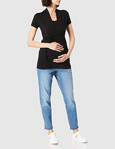 Esprit Maternity T-Shirt Nursing SS Camiseta, Negro-001, 40 para Mujer