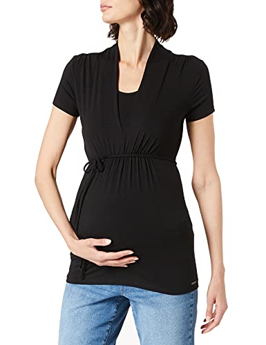 Esprit Maternity T-Shirt Nursing SS Camiseta, Negro-001, 40 para Mujer