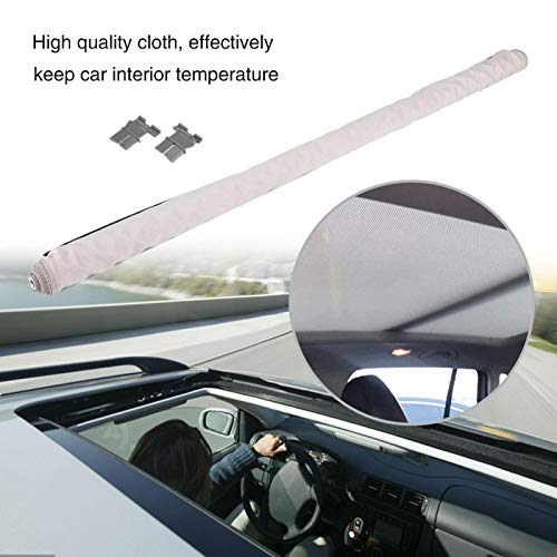 EVTSCAN Cortinas de Parasol para Techo corredizo de Coche aptas para Sharan Tiguan Q5 2009 2010 2011 2012 2013 2014 2015 2016 2017, Obturador de tragaluz Beige y Gris 1K9877307A(Beige)