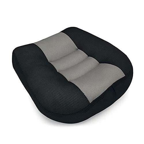 FBBA Cojín de elevación portátil para coche, altura de 12 cm, cojín de elevación de asiento de coche para adultos, cojín grueso para pruebas de conducción, coche, oficina y vida en el hogar (negro)