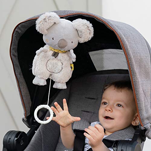 Fehn 064018 Caja de música, peluche de koala con mecanismo musical integrado con la melodía "Canción de cuna de Mozart", en la silla o en la cama, para bebés/niños pequeños a partir de 0 meses