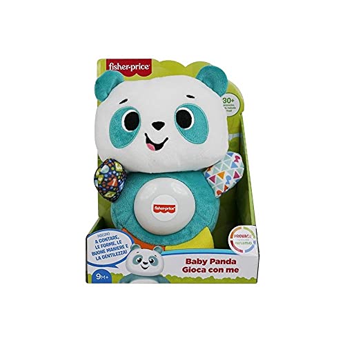 Fisher-Price - GVN32 - Parlogues Baby Panda Juego Educativo con Luces y Sonidos para niños de 9 Meses o más, Juguete GVN32 - Idioma Italiano