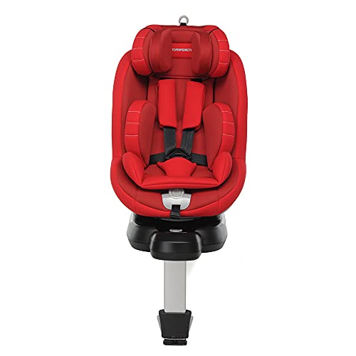 Foppapedretti Logik I - Size Isofix Asiento de coche giratorio de 360 ​​grados para niños con altura de 40 a 105 cm (hasta 18 kg), Rojo